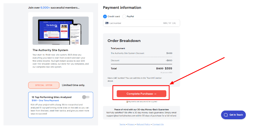 Authority Hacker Discount -Complete Payment