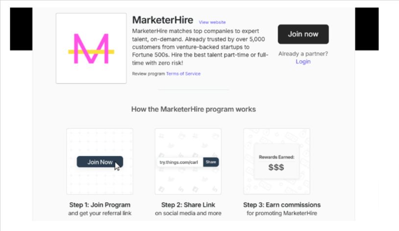 Marketerhire Affiliate Marketing